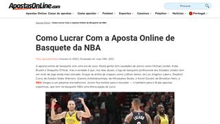 Apostas Basquetebol