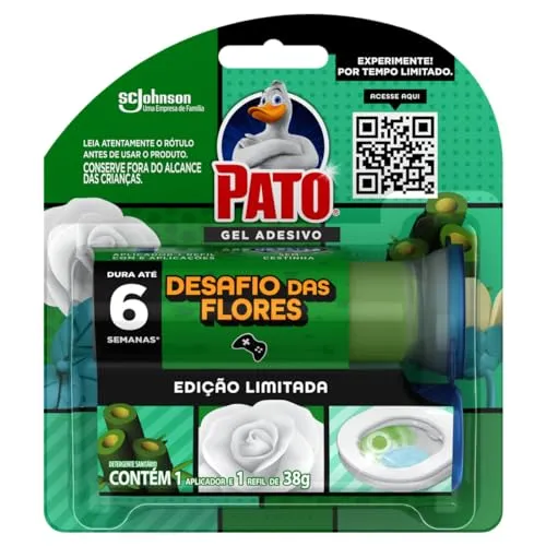 Pato Desodorizador Sanitrio Gel Adesivo Aparelho + Refil Edio Limitada Desafio Das Flores 6 Discos