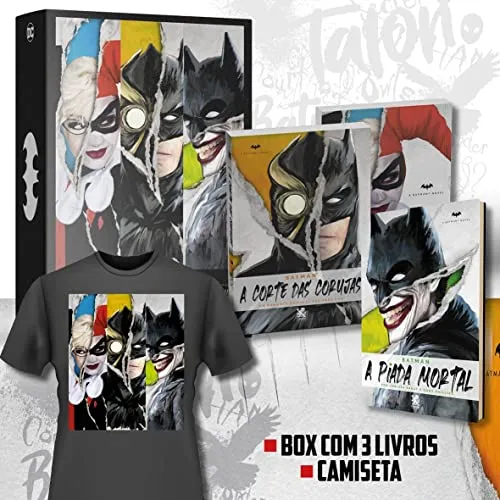 Coleo Dc Comics | Box Com 3 Livros + Camiseta Exclusiva