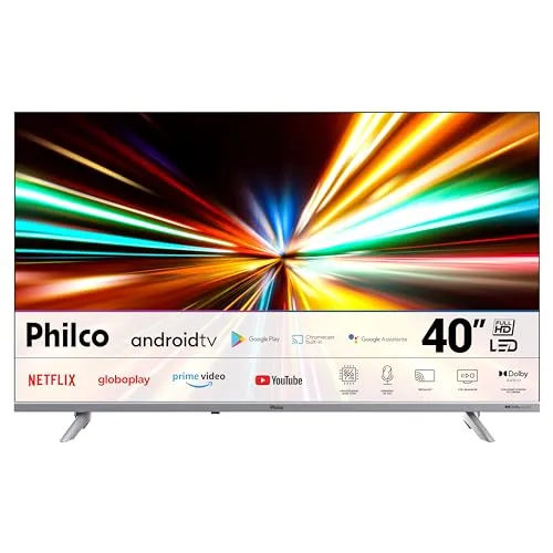 Smart Tv 40 Philco Android Tv Ptv40e3aagssblf Led Dolby udio