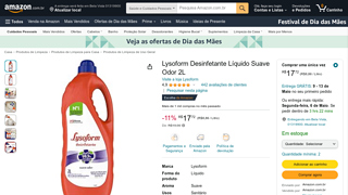 [rec] Lysoform Desinfetante Lquido Suave Odor 2l