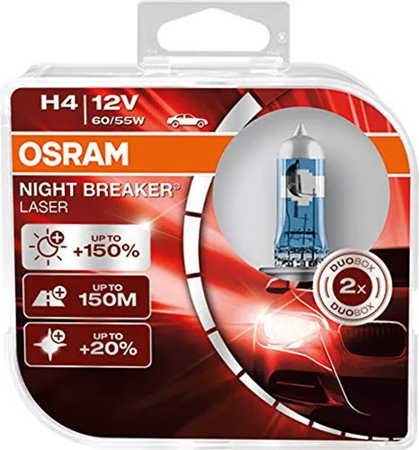 Lmpada H4 Osram Night Breaker Laser, Luz Branca/amarela
