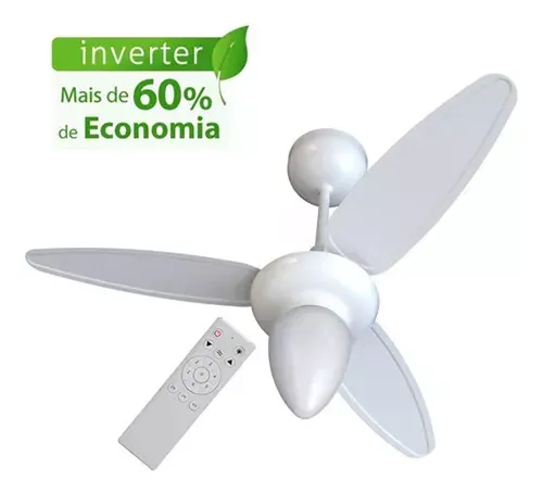 Ventilador De Teto Inverter Wind C/ Controle Bivolt Ventisol