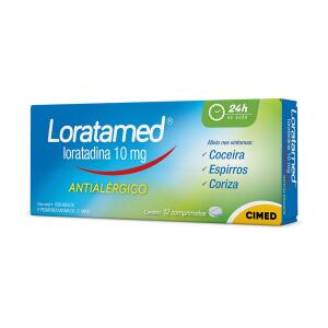 Loratadina - Loratamed 10mg 12 Comprimidos | R$ 3
