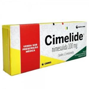 Nimesulida - Cimelide 100mg 12 Comprimidos R$2