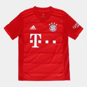 Camisa Bayern De Munique Infantil Home 19/20 S/n Torcedor Adidas - Vermelho