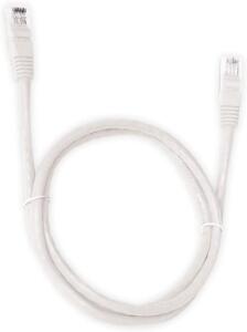 Cabo Rede Cat.6 5m Patch Cord, Plus Cable, Branco | R$21