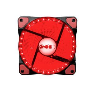 Cooler 12cm X 12cm Com Led Acendimento Cor Vermelha Neologic (32 Luzes De Led) | R$ 11