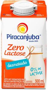 Leite Desnatado Zero Lactose Piracanjuba 500ml