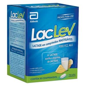 Lactase - Laclev 9.000 Fcc 30 Comprimidos
