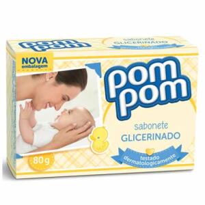 Sabonete Pompom Glicerinado Infantil 80g