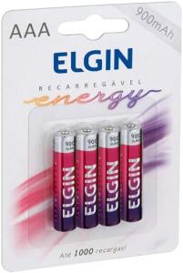 4 Pilhas Recarregveis Elgin | R$24