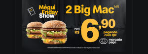 2 Lanches Big Mac Por R$6,90