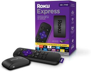 Roku Express - Streaming Player Full Hd Com Controle Remoto E Cabo Hdmi Includos - R$239