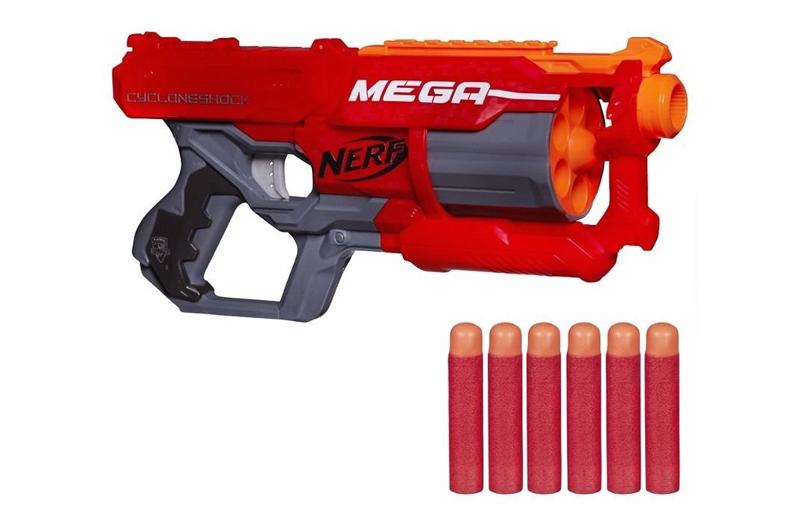 Lançador Nerf N-strike Mega Cyclone Shock Hasbro - Modelo A9353
