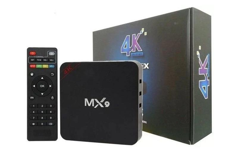 Tv Box Mx-9 Para Transformar Tv Em Smart Tv Com 4gb De Memória Ram E 32gb. Parcele Em Até 12x!
