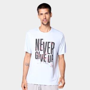 Camiseta Gonew Never Give Up Masculina - Azul - R$15