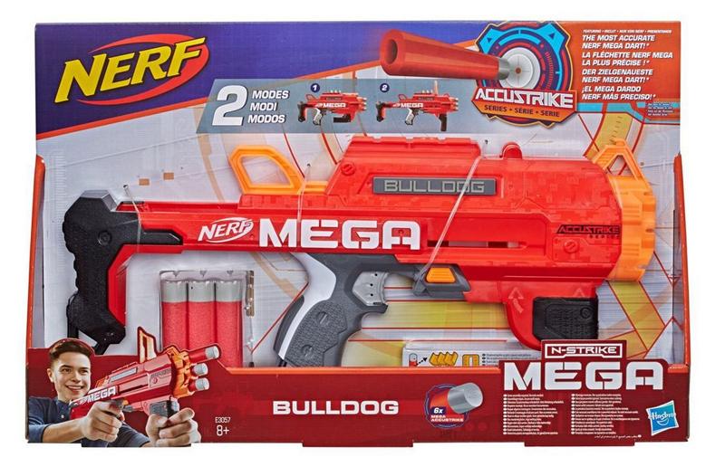 Lançador Nerf Mega Bulldog Accustrike Da Hasbro – Modelo E3057
