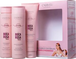 Kit Cadiveu Professional Boca Rosa Hair Limpeza & Cuidados Diários (3 Produtos) | R$60