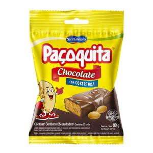 Paoquita Coberta Com Chocolate Pacote De 90g Com 5 Unidades - R$079