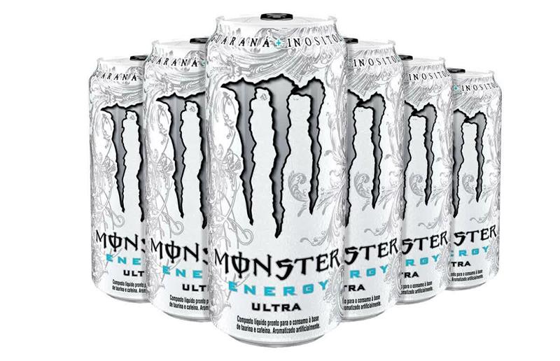 Bebida Monster Energy Drink Ultra - Kit Com 6 Energéticos De 473ml