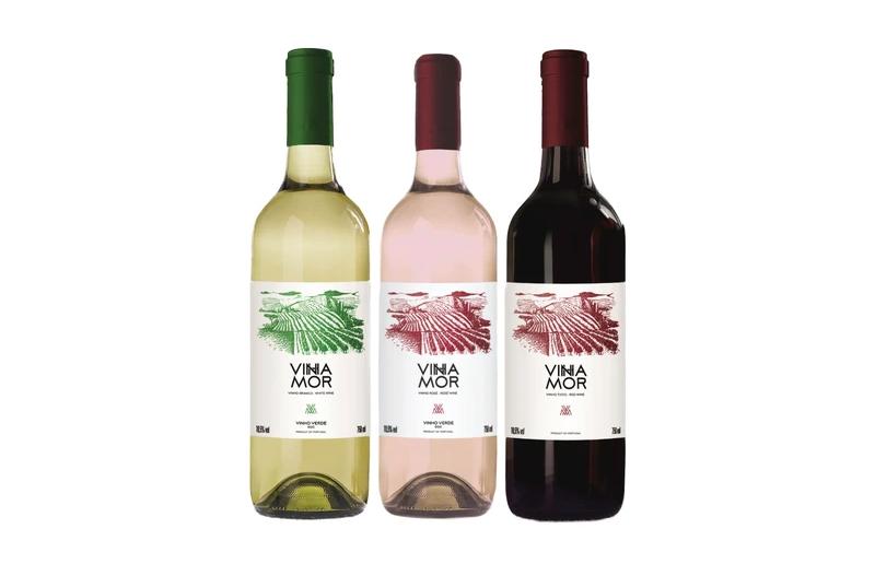 Kit Com 3 Garrafas De Vinho Português Vinha Mor - Rosé, Tinto E Branco