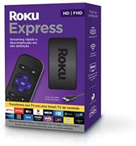 Roku Express - Streaming Player Full Hd. Transforma Sua Tv Em Smart Tv - R$206
