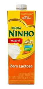 Leite Integral Ninho Zero Lactose Caixa 12 Un. 1l | R$35