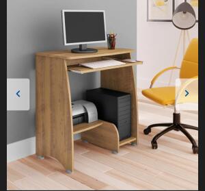 Mesa Para Computador Com 3 Prateleiras Pixel Artely | R$100
