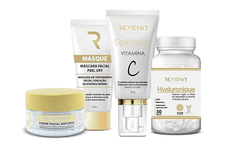 Kit De Tratamento Rejuvenescedor Com Splendide Com Vitamina C, Máscara Peel Off Masque, Hyaluronique Em Cápsulas E Creme Revenir Magnifique