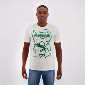 Camiseta Puma Palmeiras Graphic Logo Branca | R$37