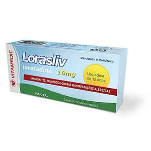 Loratadina - Lorasliv 10mg 12 Comprimidos | R$1,99