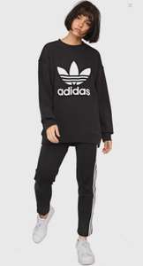 Moletom Adidas Originals Trefoil Crew Preto | R$140