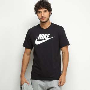 Camiseta Nike Sportwear Icon Futura Masculina - Preto+branco | R$ 60