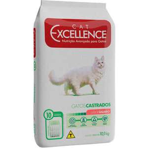Rao Seca Cat Excellence Salmo Para Gatos Adultos Castrados - R$100
