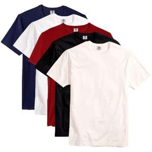 Kit Com 5 Camisetas Slim Básica Algodão Part.b Enseada Masculino | R$ 70