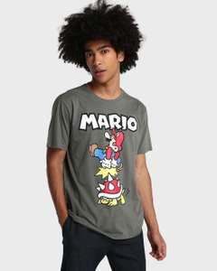 Camiseta Super Mario - Cinza Chumbo R$30