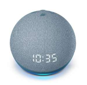 Echo Dot 4ª Geração Smart Speaker Com Relógio E Alexa - Cor Azul | R$345