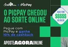 10% Cashback Na Sorte Online C/ Picpay