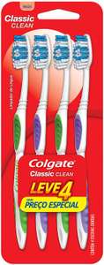Prime Escova Dental Colgate Classic Clean, 4 Unidades | R$8