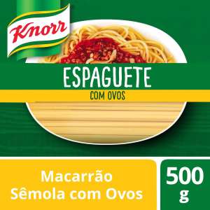 [regiões Selecionadas] Massa De Sêmola Com Ovos Espaguete Knorr Pacote 500g | R$0,99