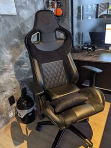 Cadeira Gamer Alto Padrão Elements Arcanum Nemesis Preta | R$1.487