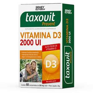 Vitamina D3 2000ui Taxovit 60 Comprimidos Sidney Oliveira | R$10