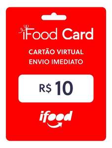 Carto Presente Gift Card Ifood 10 Reais | R$7
