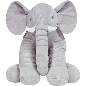 Almofada Elefante De Pelcia Cinza - Buba Baby | R$141
