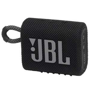 Caixa De Som Portátil Jbl Go 3 Com Bluetooth E À Prova De Poeira E Água – Preto | R$197