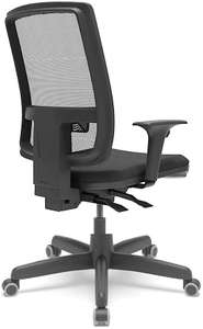 Cadeira De Escritório Presidente Brizza Braços 3d - Plaxmetal (preto Couro Ecológico) | R$ 628