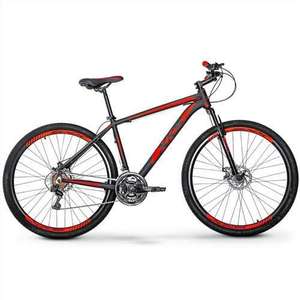 Bicicleta Xks Aro 29 Alumínio Freio A Disco 21v - Preta Com Vermelho - Quadro 17 | R$849