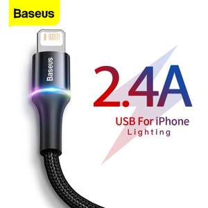 Baseus Cabo Rgb +fps Usb Para Iphone 12 11 Pro Xs Max Xr X 8 7 6 | R$ 0,43