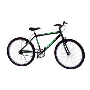 Bicicleta Aro 26 Mtb Wendy Sem Marchas Cor Preto Adesivo Verde | R$436